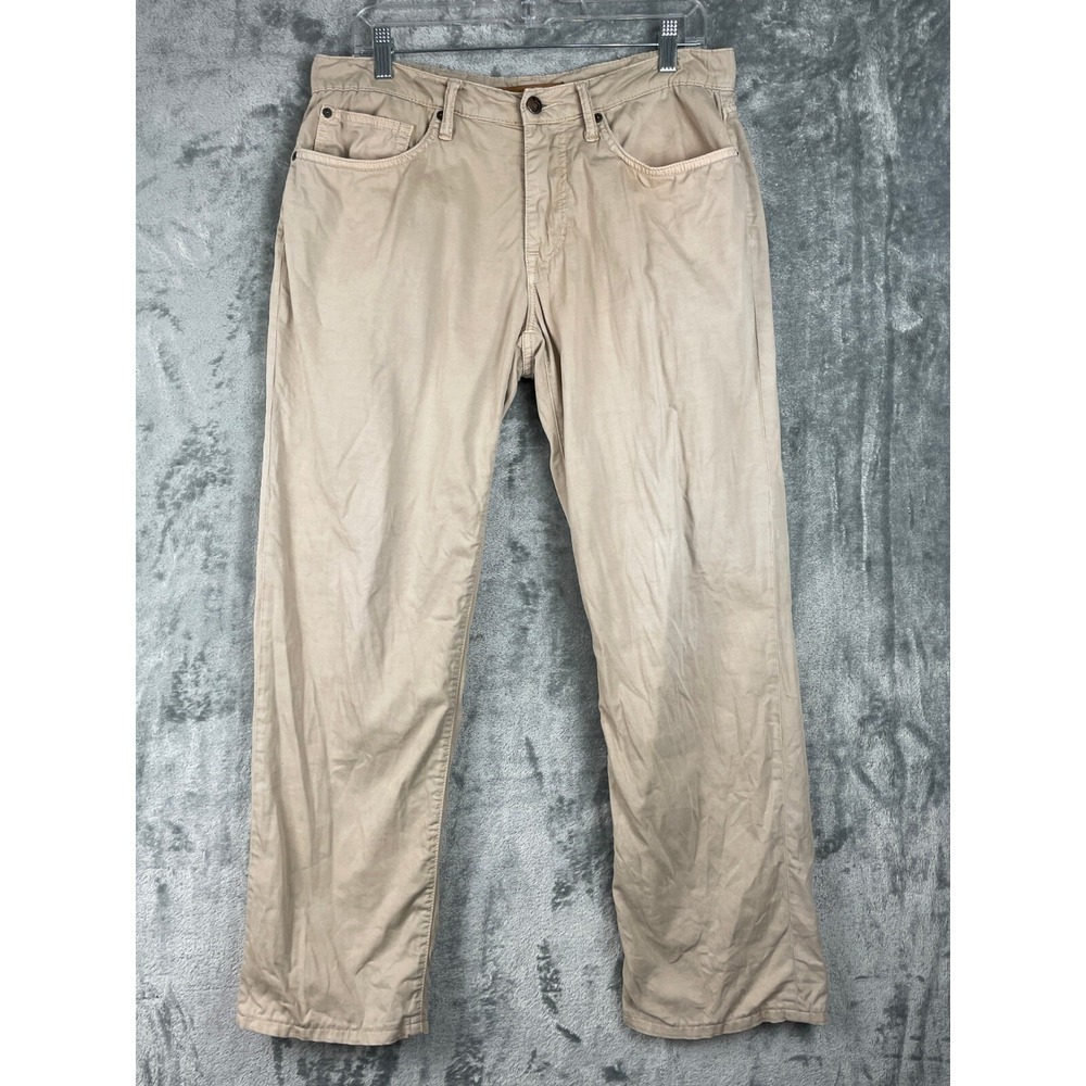 Joes The Brixton Straight + Narrow Pants Mens 31 (Actual 33) Taupe Tan Stretch